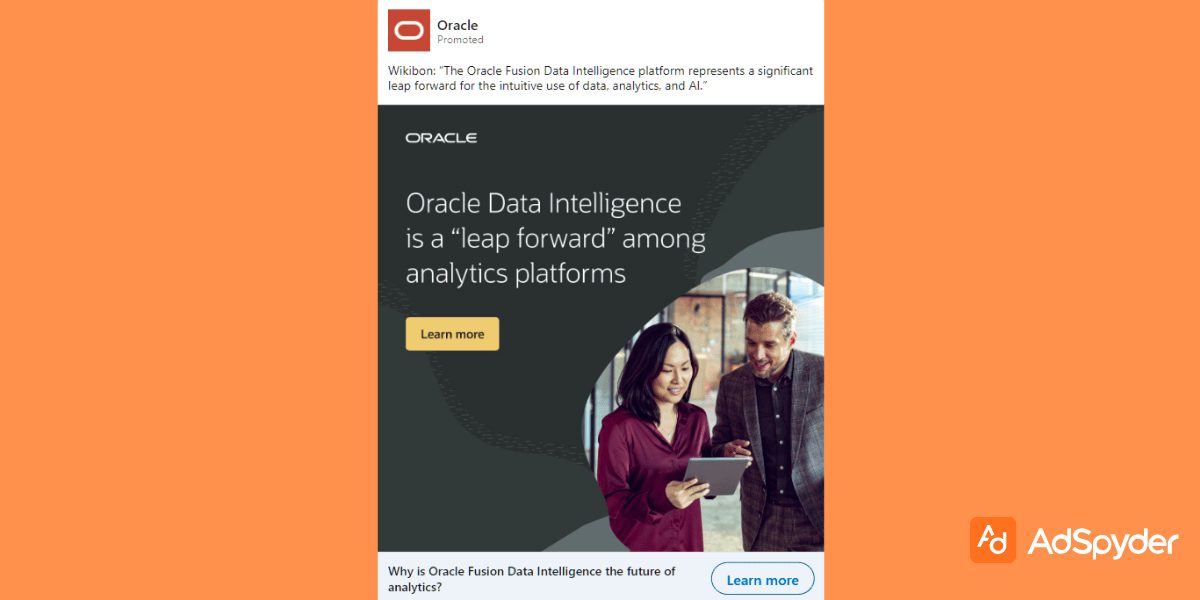 Oracle: Top LinkedIn ad examples