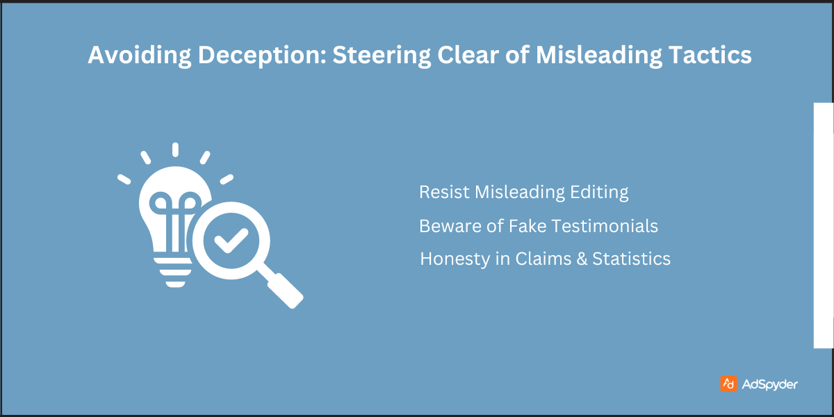 Avoiding Deception: Steering Clear of Misleading Tactics